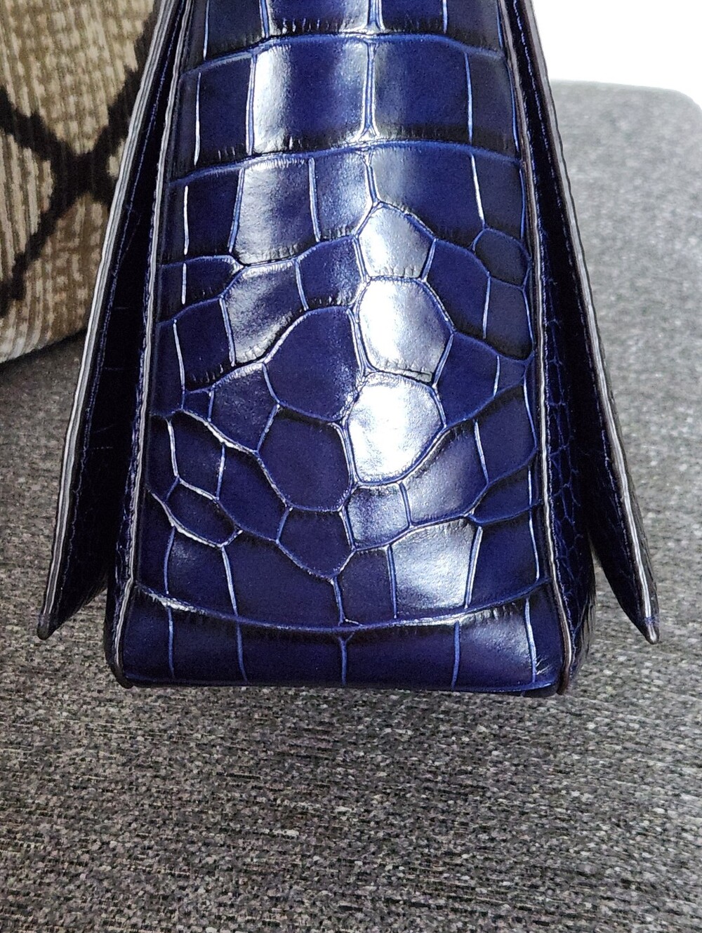 💙VERY HTF Polo Ralph Lauren💙 - Royal Blue Large Sloane Satchel Bag - Picture 9 of 16